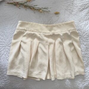 Alice + Olivia Cream Skater Skirt